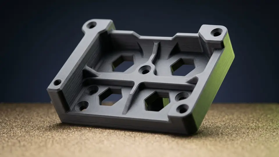Functional case 3D printed in grey PETG